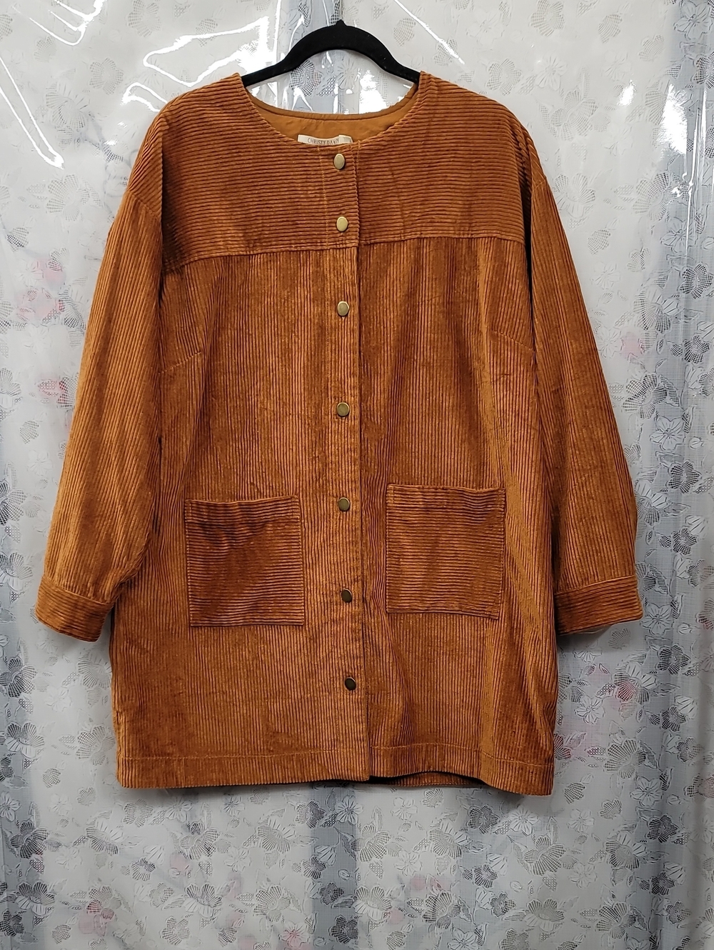 Christy Dawn The Candice Dress Cognac Corduroy Size Large - Picture 2 of 9